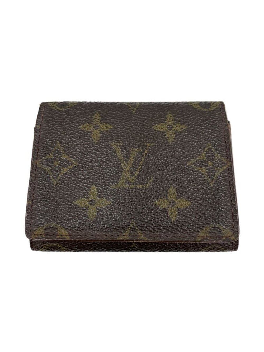 LOUIS VUITTON Envelope Wallet Carte de Visite Monogram Canvas Brown All over